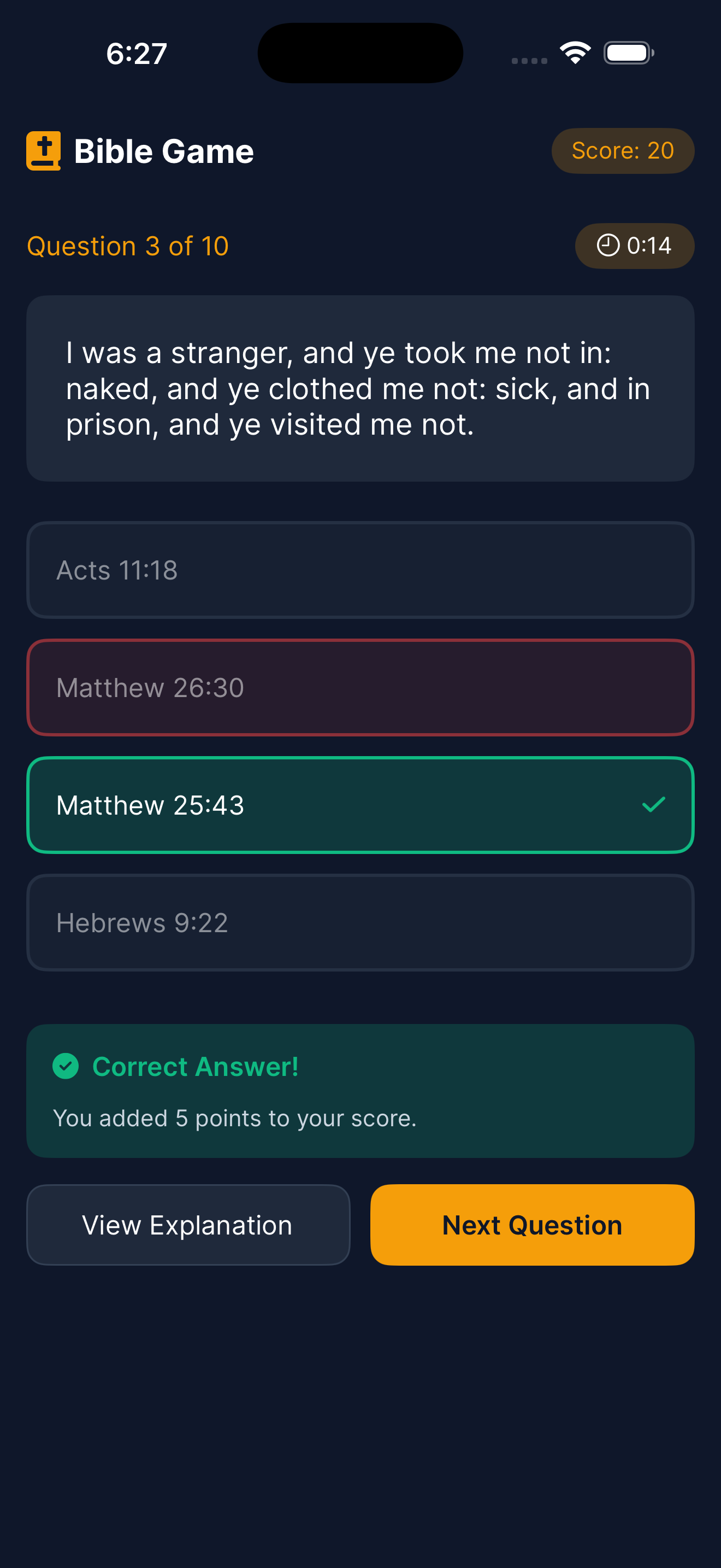 Bible Reference Game screenshot 3